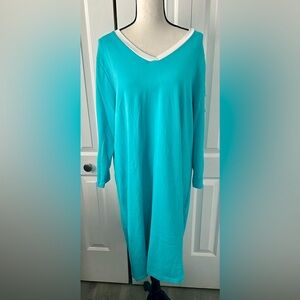DESIGNED BY E.L.I!!! Great Condition Long Sleeves With  Buttons, V-Neck Dress
